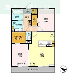 間取図画像 2LDK