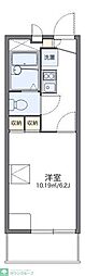 レオパレスふる里 1Kの間取図画像