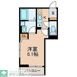 Seanoble 1Kの間取図画像