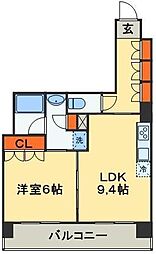パークアクシス西船橋本郷町 1DKの間取図画像