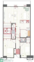 コンフォート津田沼弐番館 2SLDKの間取図画像