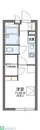 レオパレスヴィラハヅキ 1Kの間取図画像