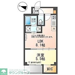 (仮称)charme toit 1LDKの間取図画像