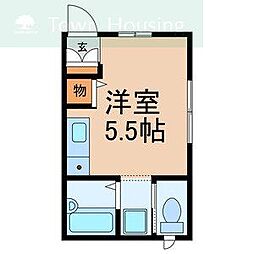 メイプールパレス ワンルームの間取図画像