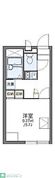 レオパレス西船ガーデンコート 1Kの間取図画像
