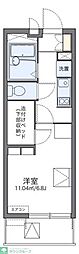 レオパレスエーデルハイム2 1Kの間取図画像