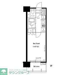 パークアクシス西船橋本郷町 ワンルームの間取図画像