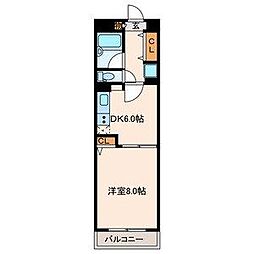 ラ・ベリーテ西葛西 1DKの間取図画像