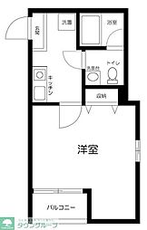 Hakusui幕張 1Kの間取図画像