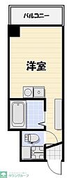 シティークレスト船橋 ワンルームの間取図画像
