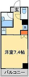 アーネット西船橋 1Kの間取図画像