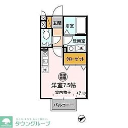 プロシード西船 ワンルームの間取図画像
