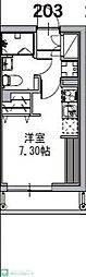 市川市香取2丁目マンション ワンルームの間取図画像