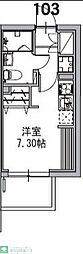 市川市香取2丁目マンション 1Kの間取図画像