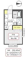 シーダーベルクＤ 102 ｜ 東京都足立区谷中5丁目11-19（賃貸アパート1K・1階・20.10㎡） その2