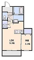 ペレグリン 303号室 ｜ 埼玉県八潮市大瀬1丁目9-7（賃貸アパート1LDK・3階・33.70㎡） その2