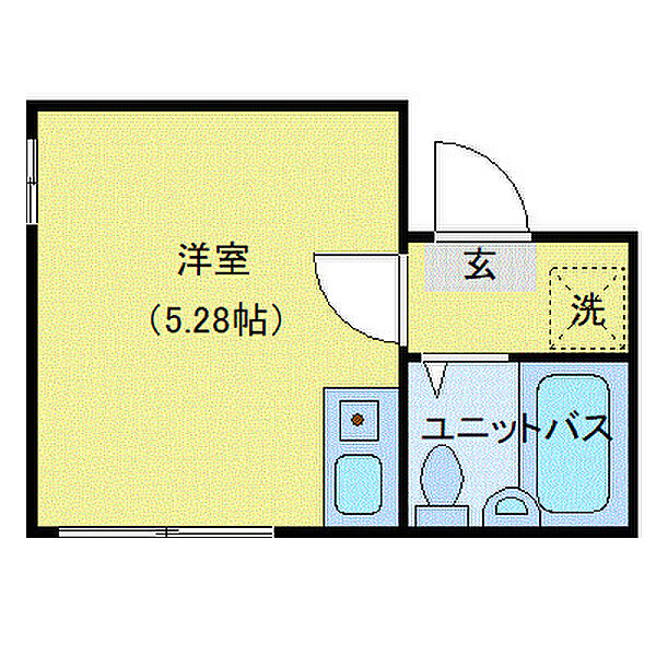 エスポワール亀有 101｜東京都足立区中川2丁目(賃貸アパート1R・1階・12.20㎡)の写真 その2