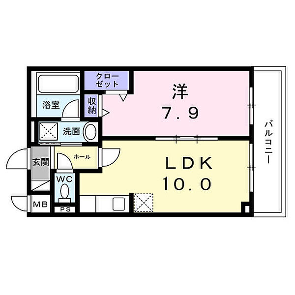 フォンテ　クレラ 202｜東京都足立区扇2丁目(賃貸マンション1LDK・2階・42.56㎡)の写真 その2