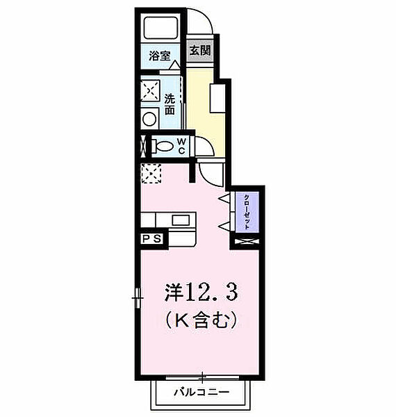 グリーンハイツ林 103｜千葉県松戸市三ケ月(賃貸アパート1R・1階・32.90㎡)の写真 その2