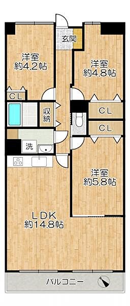 間取りを拡大表示