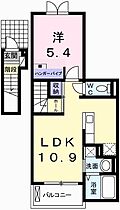 兵庫県姫路市北平野１丁目（賃貸アパート1LDK・2階・41.27㎡） その2