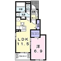 兵庫県姫路市勝原区丁（賃貸アパート1LDK・1階・44.20㎡） その2