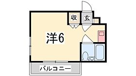 兵庫県姫路市伊伝居（賃貸マンション1R・2階・22.00㎡） その2