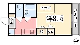 兵庫県姫路市上大野１丁目（賃貸マンション1K・1階・25.00㎡） その2