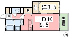 兵庫県姫路市大津区勘兵衛町２丁目（賃貸アパート1LDK・1階・33.77㎡） その2