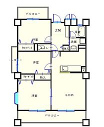 ラフィーネ掛川c3 3LDKの間取図画像