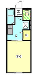 Jubilo2 1Kの間取図画像