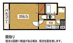 be-full1 1Kの間取図画像