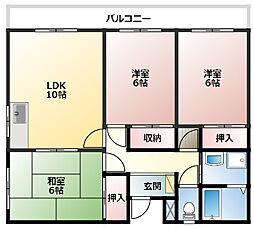 ライムリゾート八坂No.1 3LDKの間取図画像