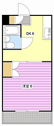 セントラルOGASA 1DKの間取図画像