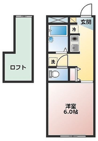 カーサ・フィオーレ 203｜静岡県袋井市葵町３丁目(賃貸アパート1K・2階・19.80㎡)の写真 その2