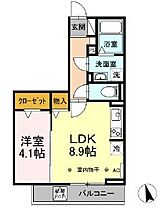 フロンティアＡＨ 305 ｜ 静岡県掛川市上張（賃貸アパート1LDK・3階・35.35㎡） その2