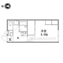 大阪府枚方市茄子作北町（賃貸アパート1K・2階・23.18㎡） その1