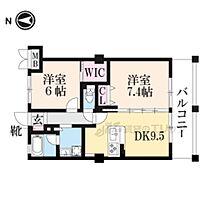 K-TERRACE学研奈良登美ヶ丘　北棟 214 ｜ 奈良県生駒市鹿畑町（賃貸マンション1LDK・2階・54.65㎡） その2