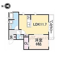 デリス山之上 102 ｜ 大阪府枚方市山之上１丁目（賃貸アパート1LDK・1階・42.23㎡） その1