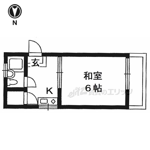 大阪府枚方市養父丘１丁目(賃貸アパート1K・1階・20.00㎡)の写真 その2