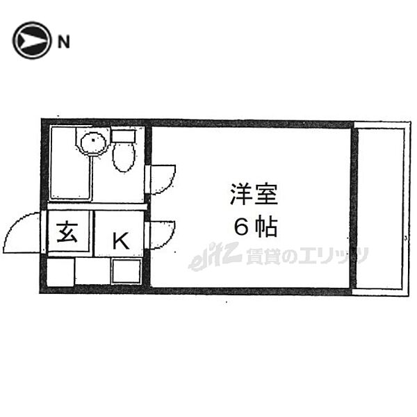 コーポ諏訪西大寺 206｜奈良県奈良市西大寺赤田町１丁目(賃貸アパート1K・2階・14.50㎡)の写真 その2