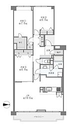 間取図画像 3LDK
