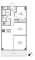 ドルミ淀川 2LDKの間取図画像