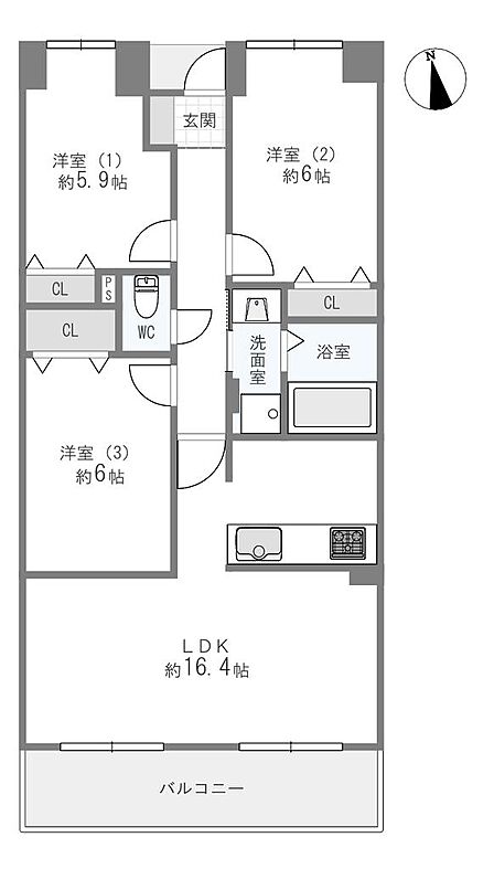 リノベーション済みの綺麗な室内で、ペットと一緒に暮らせます(※規約有り)