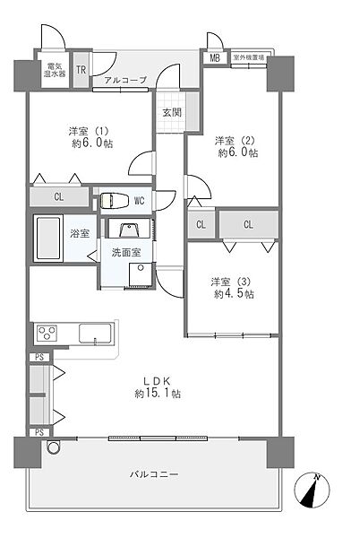 間取りを拡大表示