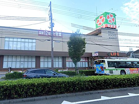 周辺環境｜ライフ毛馬店：徒歩8分（600ｍ）
