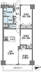 シャルム京橋 3LDKの間取図画像