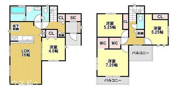 間取りを拡大表示