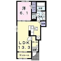 クオーレC 101 ｜ 千葉県印西市大森3595-1（賃貸アパート1LDK・1階・50.01㎡） その2