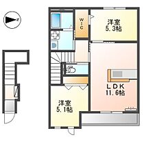 OZ  ｜ 千葉県印西市大森（賃貸アパート2LDK・2階・53.88㎡） その2